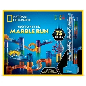 lot 8800 image: National Geographic 75-Piece Motorized Marble Run Kit for Child 8 Years and up