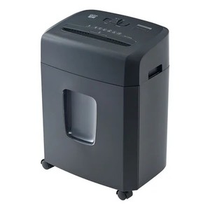 lot 8808 image: PenGear 10-Sheet Cross-cut PaperCredit Card Shredder with 4 Gallon Bin, Black,Home and Office Use