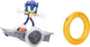 lot 8813 image: Sonic The Hedgehog Speed RC Skateboard Vehicle with Gold Ring Controller   Light Up Wheels & 360 Spins, Turbo Mode for Extra Boost, 2.4GHz, 100FT Range