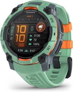 Garmin Instinct  3 45mm, AMOLED Display, Rugged Outdoor GPS Smartwatch, Metal-Reinforced Bezel, Built-in Flashlight, Up to 18 Days of Battery Life, Neo Tropic - Retail: $449.99