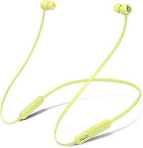 lot 5589 image: Beats Flex Wireless Earbuds - Apple W1 Headphone Chip, Magnetic Earphones, Class 1 Bluetooth, 12 Hours of Listening Time, Built-in Microphone - Yuzu Yellow