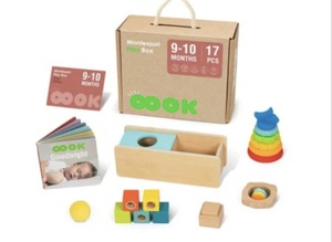 lot 5594 image: Montessori Inspired Play Box 9-10 Months (Tooky Toy)