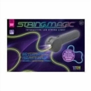 lot 5599 image: String Magic Interactive LED String Light Toy, Gray- Convenient USB Charging