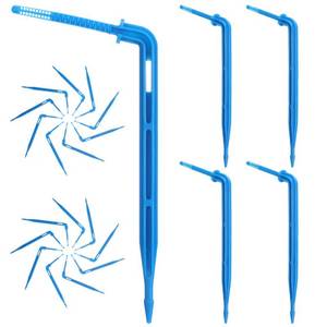 lot 5618 image: 100PCS Automatic Drip Irrigation Stakes for Indoor Plants Adjustable Garden Watering Emitters for Garden Care and Efficient Soil Moisture Control, Vacation Plant Care