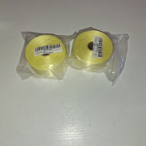 lot 5645 image: 2 PACK 1-12 Inch 30 Yards Rice Yellow Solid Satin Ribbon for Gift Wrapping,Craft Floral Bouquets,Wedding Party,Timeless Flower,Decoration Floral Hair,Balloons