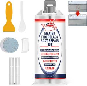 lot 5662 image: FIVE BOXES - AstraVox Marine Fiberglass Repair Kit for Boats, Waterproof Gel Coat Repair Kit for Boats, Marine Epoxy Filler for Jet Ski, Kayak, Yacht, Speedboat, Dinghy, Fix Hole, Chip, Crack, Scratch