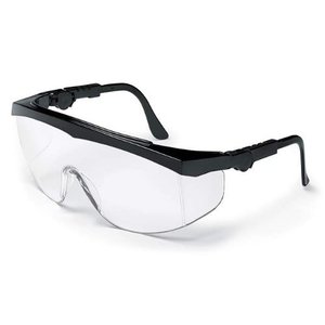 lot 5705 image: Crews TK110AF Tomahawk Safety Glasses Blk Frame wClear Anti-Fog Lens (12 Pair)