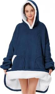 lot 5716 image: Century Star Wearable Blanket Hoodies for Women Men Sherpa Oversized Thick Cozy Fleece Soft Warm Adult Sweatshirt Hooded
