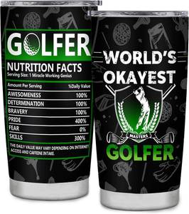 lot 5741 image: Golf Gifts for Men Funny 20oz Tumbler - Cool Golfer Gift for Dad, Husband or Golf Lovers - Birthday &