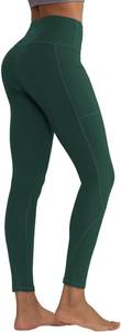lot 5540 image: ALONG FIT High Waisted Leggings for Women with 3 Pockets, Tummy Control Yoga Pants for Workout Yoga Casual Size Medium