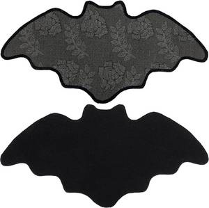 lot 12055 image: Bat Bath Mat Bathroom Rug for Spooky Decor,Gothic Witchy Mat for Bathroom,Horror Halloween Black Bats Mat for Kitchen, Single Mat