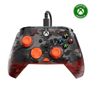 lot 6132 image: Turtle Beach Rematch Core Wired Gaming Controller - Licensed for Xbox Series XS, Xbox One & Windows PCs - Audio Controls, Rumble Motors & Impulse Triggers, Companion App - Ghost Black CamoOrange