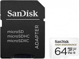 lot 12066 image: SanDisk High Endurance 64 GB Class 10UHS-I (U3) microSDXC
