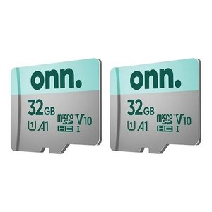 lot 12070 image: onn 32GB Class 10 U1 MicroSDHC Flash Memory Card 2-Pack