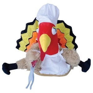 lot 12090 image: Beistle Plush Chef Turkey Hat, (1Pkg) Multicolored