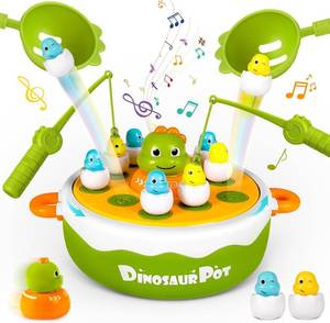 lot 12124 image: Dinosaur Pop Up Board Games, 4-in-1 Magnetic Fishing Games Set, Dinosaur Operation Game for Toddlers Ages 3 Birthday