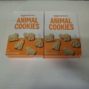 lot 12201 image: 2 Boxes Amazon Grocery, Animal Cookies, 13 Oz