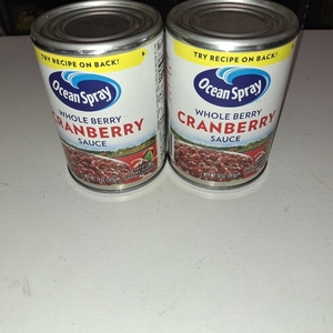 lot 12227 image: 2 Cans Ocean Spray Whole Berry Cranberry Sauce - 14oz