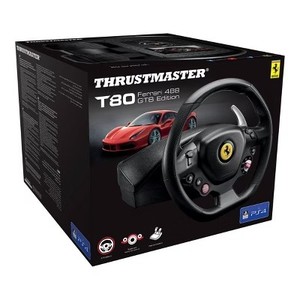 lot 12247 image: Thrustmaster T80 Ferrari 488 GTB Edition Racing Wheel for PlayStation 45PC