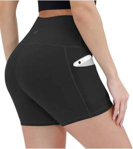 lot 12348 image: ALONG FIT Women High Waisted Biker Shorts Tummy Control Workout Yoga Shorts with Pockets Athletic Workout Running Size XXL