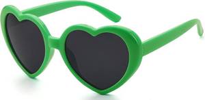 lot 12356 image: IOHLNG Heart Sunglasses for Women Men Oversized Trendy Love Shaped Sunglasses Retro Lovely Fashion Cute Sun Glasses, Red
