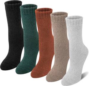 Loritta Wool Socks for Women Warm Winter Socks Knit Crew Calf Hiking Boot Sock Stocking Stuffers Gifts