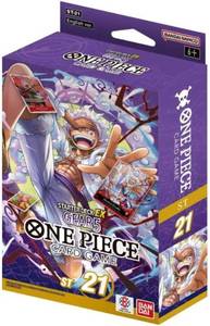 lot 13033 image: One Piece TCG Starter Deck EX Gear 5 (ST21) - 51 Cards, Sleeves, Bonus Pack