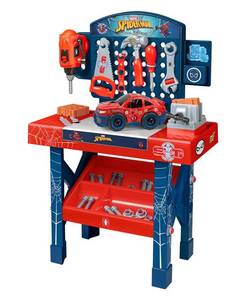 lot 13047 image: World Tech Toys Spider-Man Tool Bench Playset with Take Apart Car&nbsp