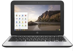 HP Chromebook 11 G4 11.6" 4GB 16GB SSD Celeron  N2840 2.16GHz ChromeOS, Black