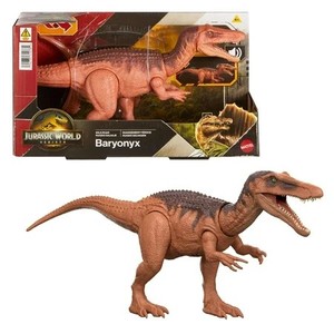 lot 13066 image: Jurassic World Rebirth Wild Roar Baryonyx Dinosaur Toy, Tail Controlled Attack Chomp & Sound