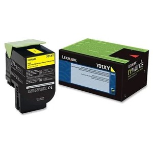 lot 13085 image: Lexmark  70C1XY0 High-Yield Yellow Toner Cartridge