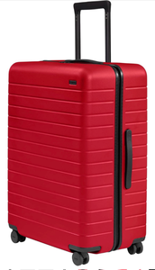 Away Large Checked Luggage, 29 Inch Hardside Suitcase with Spinner Wheels, Lightweight & Durable, TSA Lock, Cherry Red - Retail: $375