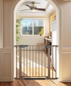 lot 15555 image: Cumbor 29.7-40.6 Baby Gate For Stairs, MomS Choice Awards Winner-Dog Gate - Retail $89