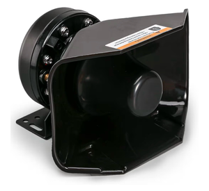 lot 15588 image: BooYu 200W High-Performance PA Siren Horn Speaker 180 Degree Design 8 Ohms 125-135 dB IP66 Waterproof Compatible with 100-200 Watt Siren for Police car, Ambulance, fire, Engineer Vehicles - Retail $39