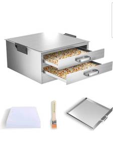 lot 15615 image: FERRISA Cantonese Rice Noodle Rolls Machine,Double-layer Steamer Vermicelli Roll Steamer Made with 430 Stainless Steel,Chinese Cheung Fun,Furnace Cooking Chinese Cuisine Recipes Cookware - Retail $0