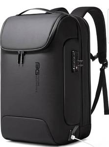 lot 15616 image: BANGE Mens Anti-Theft Backpack,Waterproof Fashion Travel Backpacks,High Tech Backpack with USB3.0 Charging Port,Business Laptop Backpack Fits 17.3 Inch Notebook - Retail $89