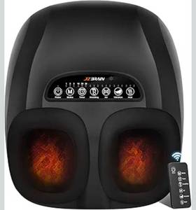 lot 15623 image: Shiatsu Foot Massager Machine with Heat  Deep Kneading Foot Massager with Vibration & Compression for Plantar Fasciitis & Neuropathy - Relax for Home Office Use - Retail $99