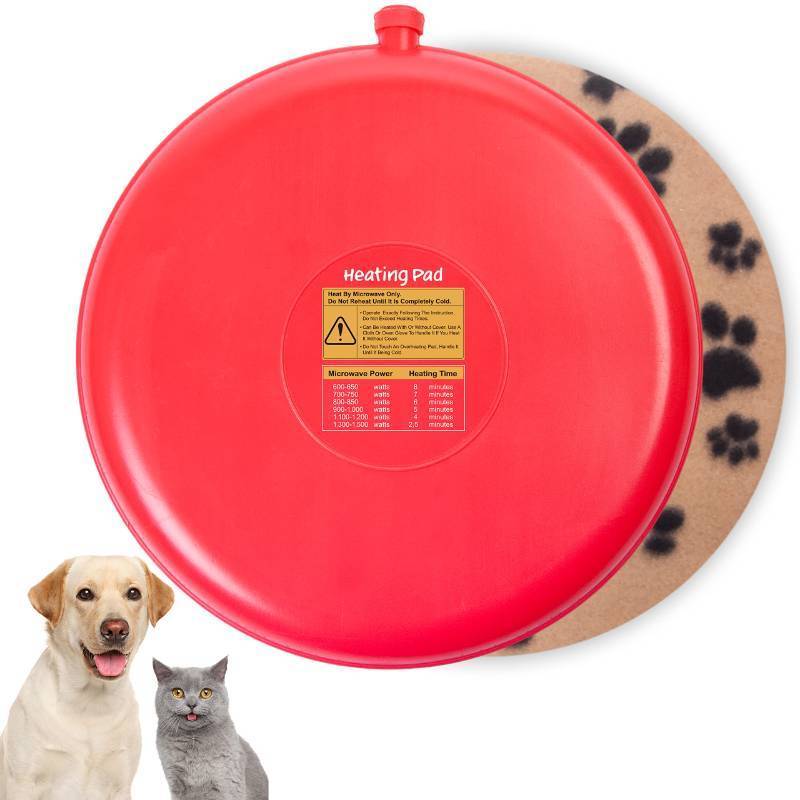 lot 55012 image: Original Pet Heating Pad Microwave, Snuggle Warming Safe Outdoor Newborn Kitten Puppy Pet Bed Warmer, Gel Reusable Heat Disc, Waterproof Heating Disk for Dog Cat Rabbit and Guinea Pig Gifts - Retail $27
