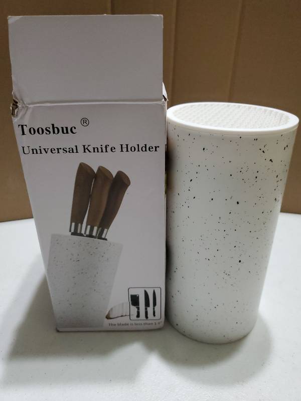 lot 55024 image: Universal Knife Holder Block (white) - Retail $15