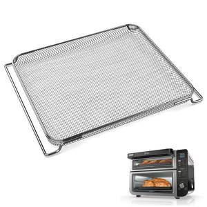 lot 44607 image: Replacement Air Fryer Basket for Ninja DCT401 DCT451 DCT402BK Double Oven, Stainless Steel Air Fryer Basket for Ninja 12-in-1 Toaster Oven, Mesh Basket for Ninja Smart Convection Oven Accessories - Retail $30