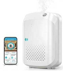 lot 44658 image: Waterless Essential Oil Diffuser 3000 Sq.Ft Coverage for Large Home Hotel Office, 400ml Cold Air Scent Machine for Aromatherapy, Bluetooth App Control, No-Noise Aroma Diffuser On Wall Gift for Her - Retail $57