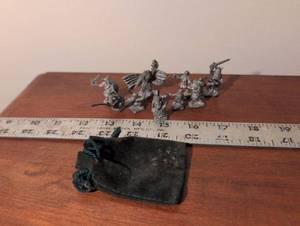 lot 131 image: Pewter Fantasy Miniature Figures with Type Slugs