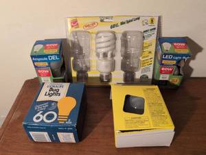 lot 135 image: 60W LED and CFL Light Bulb Collection