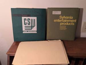 lot 137 image: Sylvania Entertainment Products Manual Set with CS-II Crew Supervisor Guide