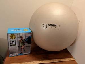 lot 221 image: Golds Gym 65cm Anti-Burst Body Ball
