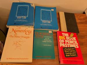 lot 211 image: Educational Book Collection - Law, Teaching, and Games
