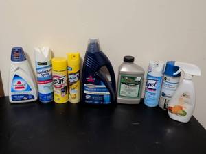 lot 301 image: Household Cleaning Bundle mostly full