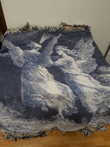 lot 340 image: Flying Eagles Woven Throw Blanket