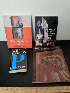 lot 344 image: Book Collection Lot - Sue Grafton, College Yearbook & Construction Manual