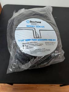 lot 391 image: Simer Pump SDK125 Sump Pump Discharge Hose Kit